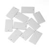 10pcs Stainless Steel Rectangle Charms Blank Hanging Tags Charms Pendant For Jewelry Making DIY Necklace Keychain Accessories