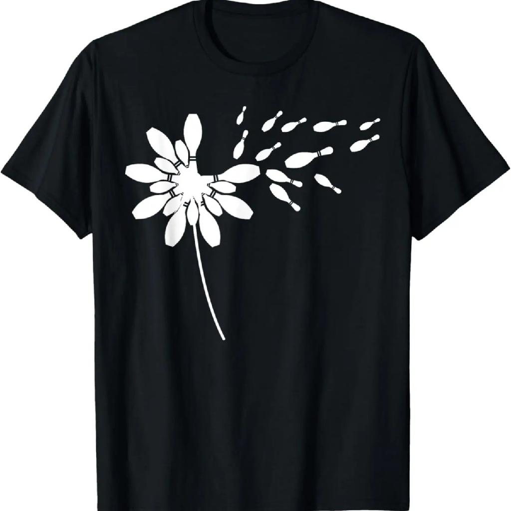 Dandelion Bowling Pin Shirt for Bowling Player _ Bowling T-Shirt