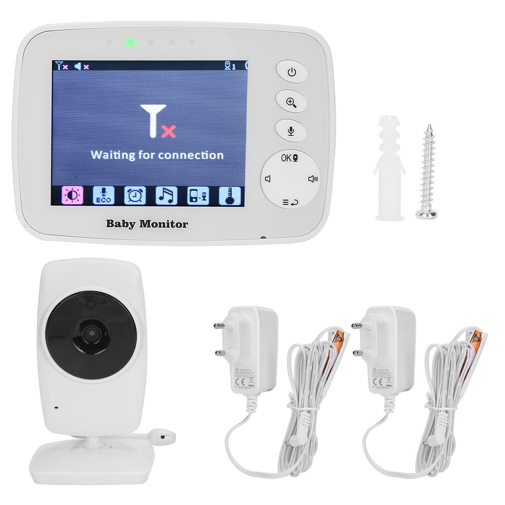 3.2inch Digital Wireless Baby Monitor Music Function Temperature Monitor Video Baby Monitor