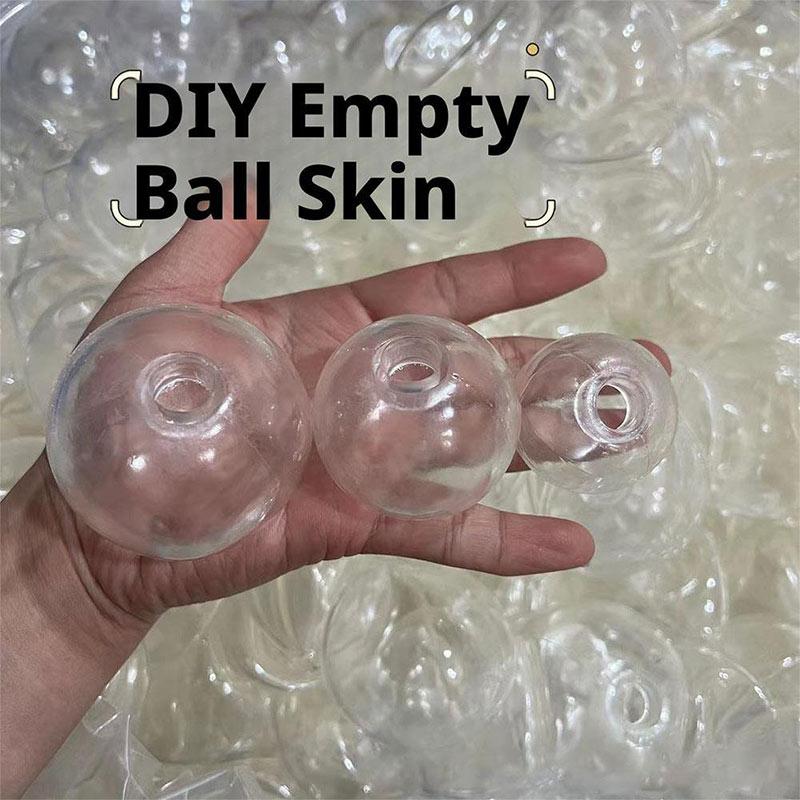 Tpr Empty Water Ball With Plug Decompression Handmade Ball Empty Skin Ball Diy Stress Relief Toy Noisy Balls Filling Accessories
