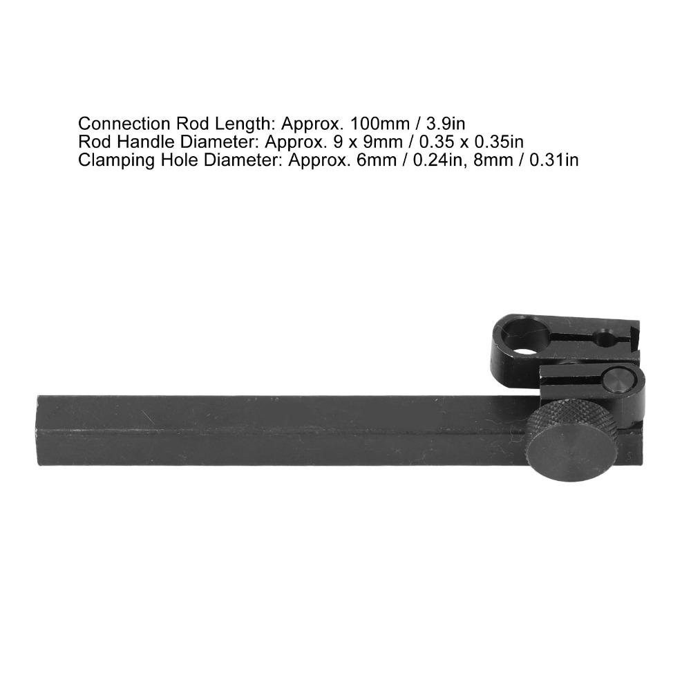 Swivel Clamp Test Gauge Clamp 9x9x100mm Height Gauge Adapter Machinist Measuring