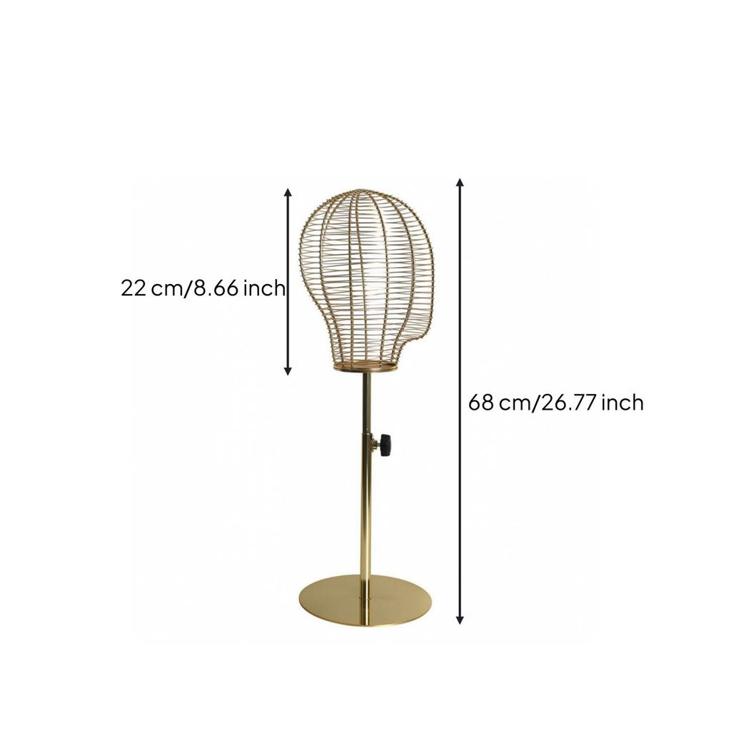 Metal Wire Mannequin Head Display Stand Freestanding for Boutique Owners