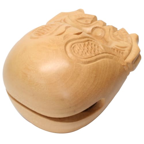 Kikutani Mokugyo (wood fish), 3.5 inches (10.5 cm), TB-10.5, Natural