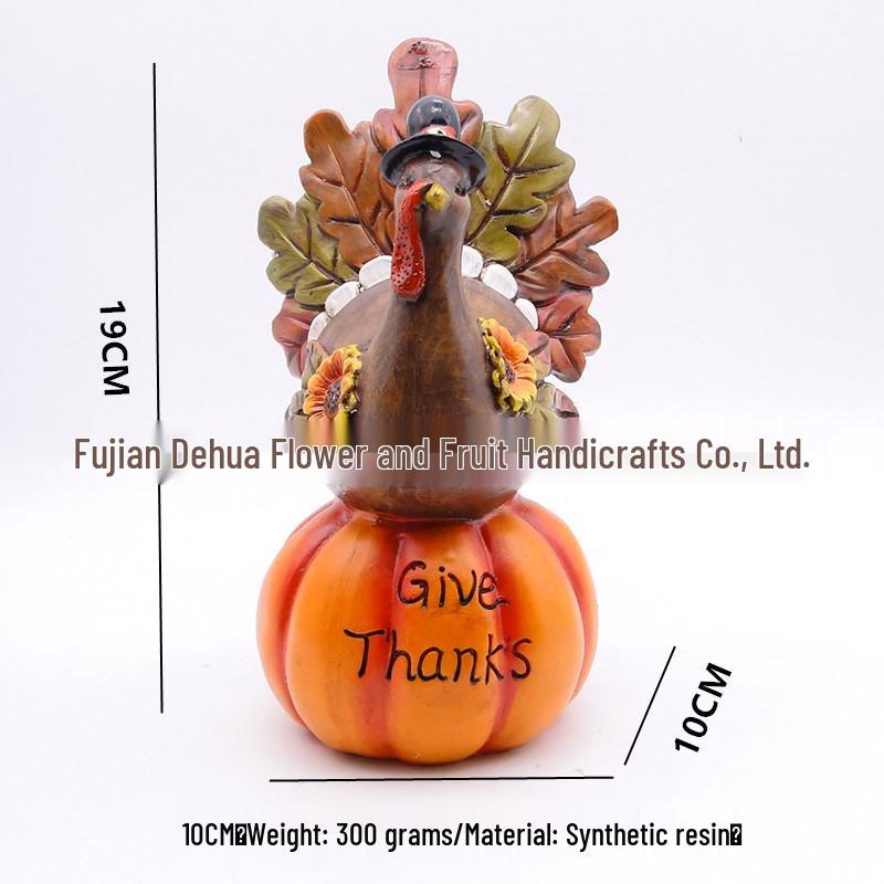Thanksgiving Harvest Turkey & Pumpkin Indoor/Outdoor Decoration