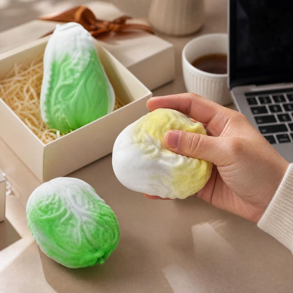 Cabbage Ball Building Block Toy, 2 Random Colors