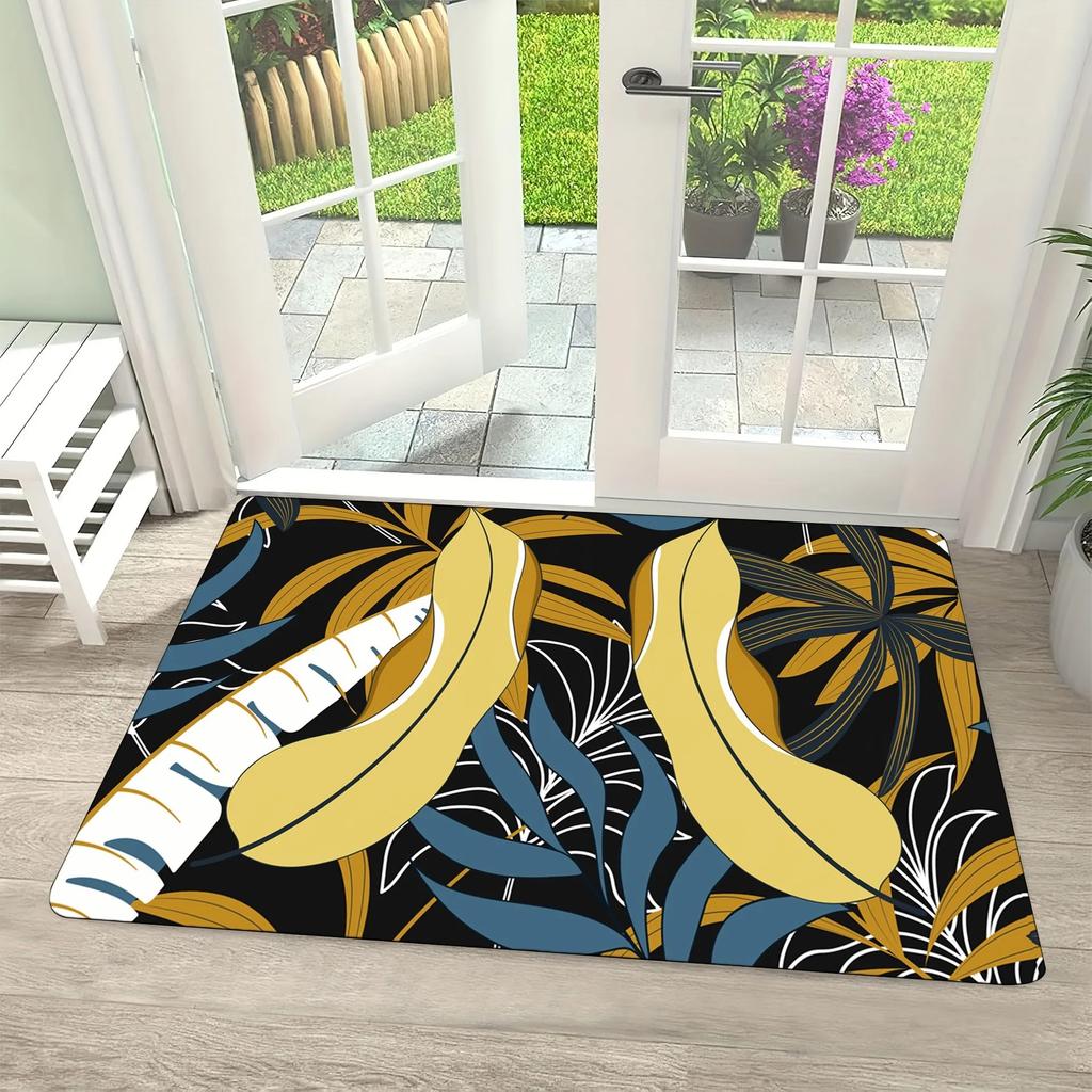 Küchenmuster Kleiner Teppich Boden Fußmatte Rutschfest Weich Modern Stilvoll für Wohnzimmer Eingang Schlafzimmer Dekor INS