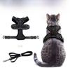 Adjustable Ultra-Thin Cat Harness with Anti-Breakaway Traction Rope for Walking 