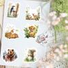 Aquarell Niedliche Waldtier-Aufkleber DIY Geschenkspielzeug Abziehbild für Laptop Scrapbook Dekorative Handyflaschen Gepäck Wasserdicht