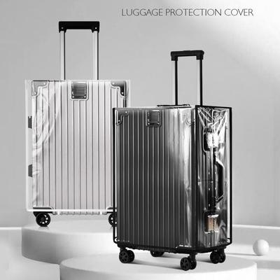 PVC Clear Luggage Cover - Waterproof, Scratch-Resistant Travel Suitcase Protector Raincoat, Fit 18-30 Inch Luggage