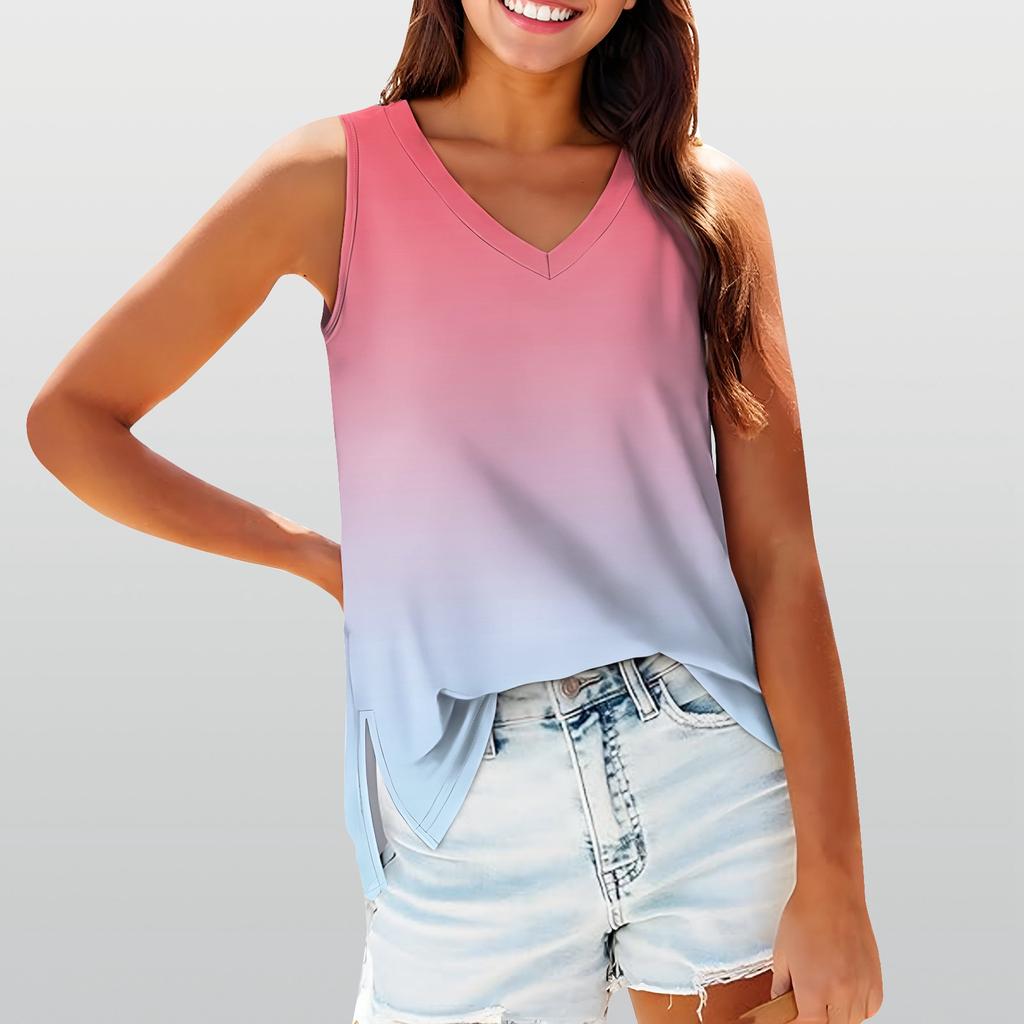 Women's Girl Tank Top Solid Color Casual  Top Tank Tops For Women Loose Fit Sleeveless Tops Flowy