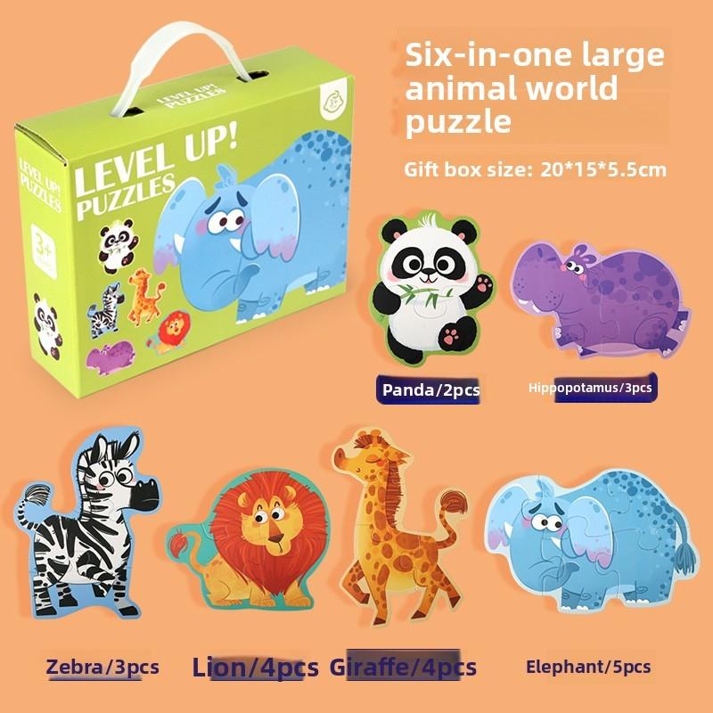 Dinosaur Farm Transportation Animal Theme Puzzle Toy Children
