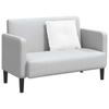 Back Cushion White 60 X 19 X 50 Cm Fabric