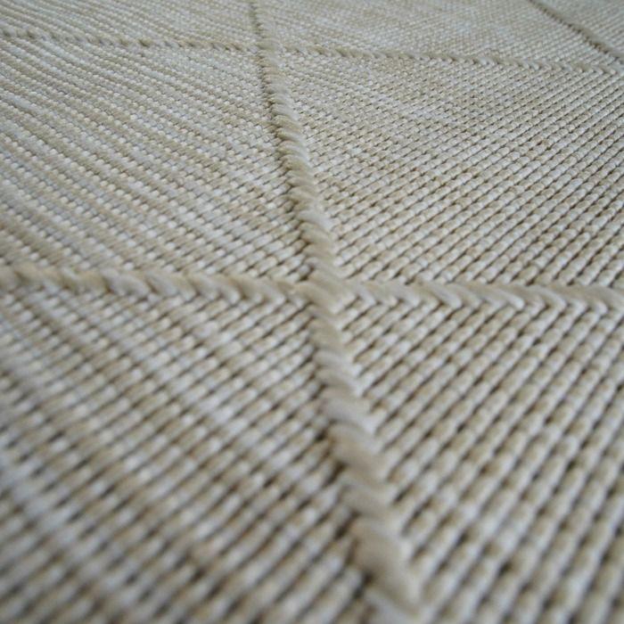 Tapis moderne à motif losange beige 80x150