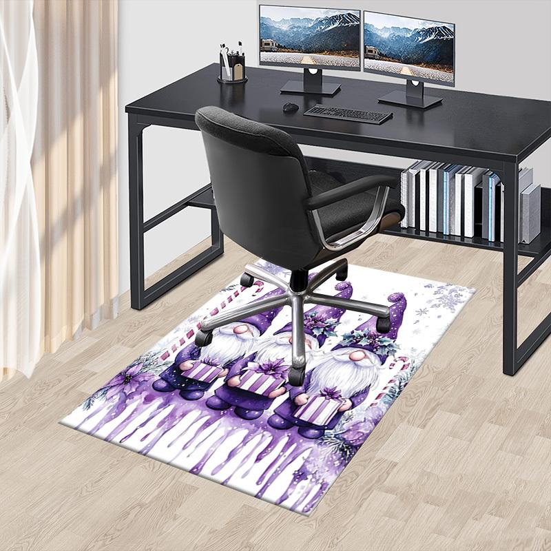 1PC Gnomes Winter Anti-slip carpet, suitable for Office, bedroomand playrooms. It can also be used as a sofa footrest cover-R99