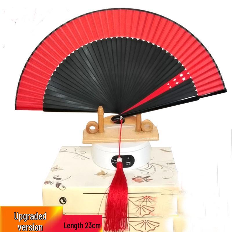 Evantai pliabil din bambus în stil chinezesc pentru Hanfu sau dans