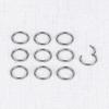 5Pcs/lot Stainless Steel Nose Ring Body Clip Hoop for Women Men Cartilage Piercing Segment Nose Hoop Septum Clicker Lip Ear Ring