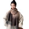 Korean new plaid scarf female autumn and winter student wool scarf shawl dual-purpose winter warmth