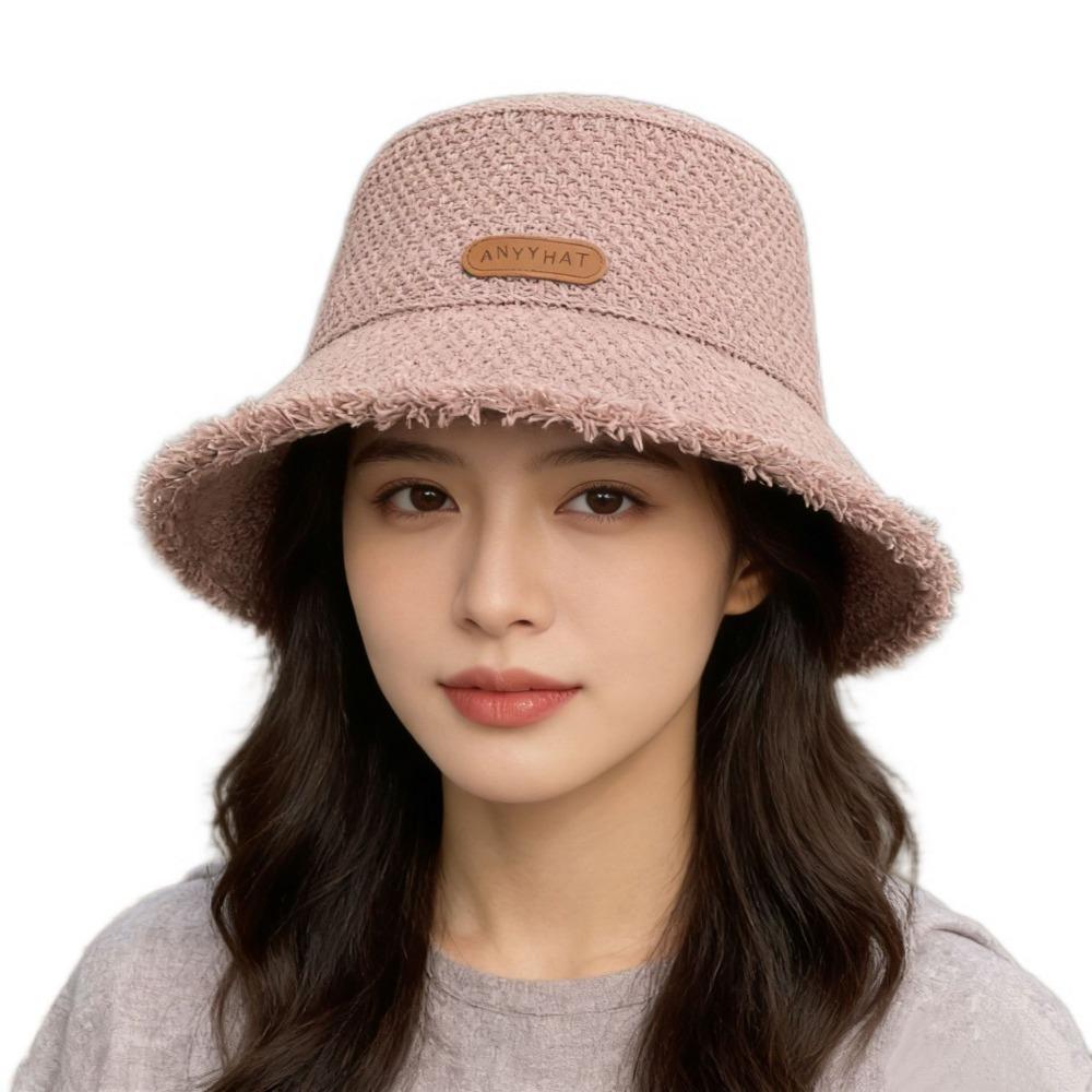 Fashion Foldable Fisherman Hat Lightweight UV Protection Beach Sun Hat Wide Brim Bucket Hat розовый
