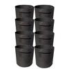 Pack of 8 Nonwoven Fabric Grow Bags with Handle Multipurpose Planter for Aquatic Vegetables Flowers Reusable Foldable