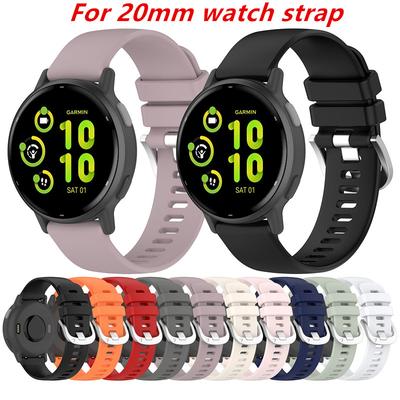 20mm Smartwatch Wristband Silicon Soft Strap For Garmin Approach S50 S40 Venu 2Plus Bracelet Belt Band Replacement Straps