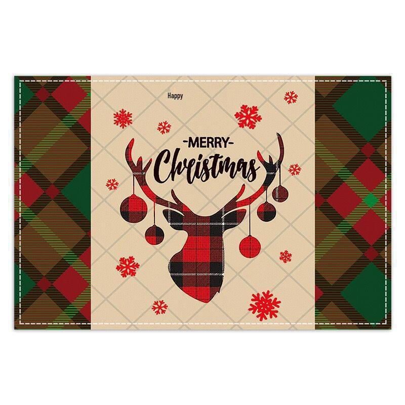Christmas Western Food Dining Table Mat - Multiple Options Available