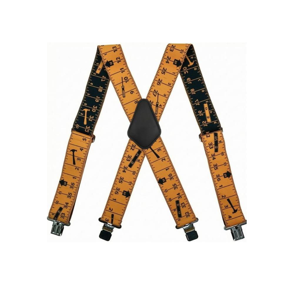 Crossing-Strap Suspenders Secure Fit Suspender Wide Straps