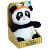 INDIAN PANDA Hot Water Bottle Plush Toy - JEMINI - H 21 Cm - White and Black - Baby