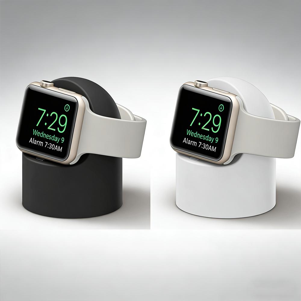 Charger Station For Apple Watch Ultra 11 10 9 8 7 6 SE 44 40 45 46 42 49 mm Silicone Charging Dock Apple watch Band accessories