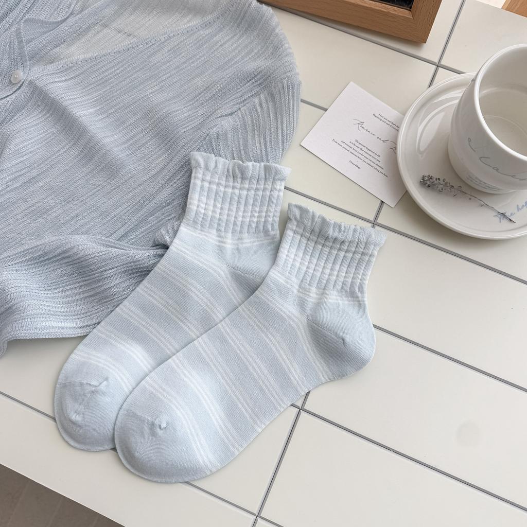 Spring And Summer Short Tube Socks Children'S Japanese College Style Fresh Girl Socks Thin Breathable Cotton Socks Women'S Boat Socks