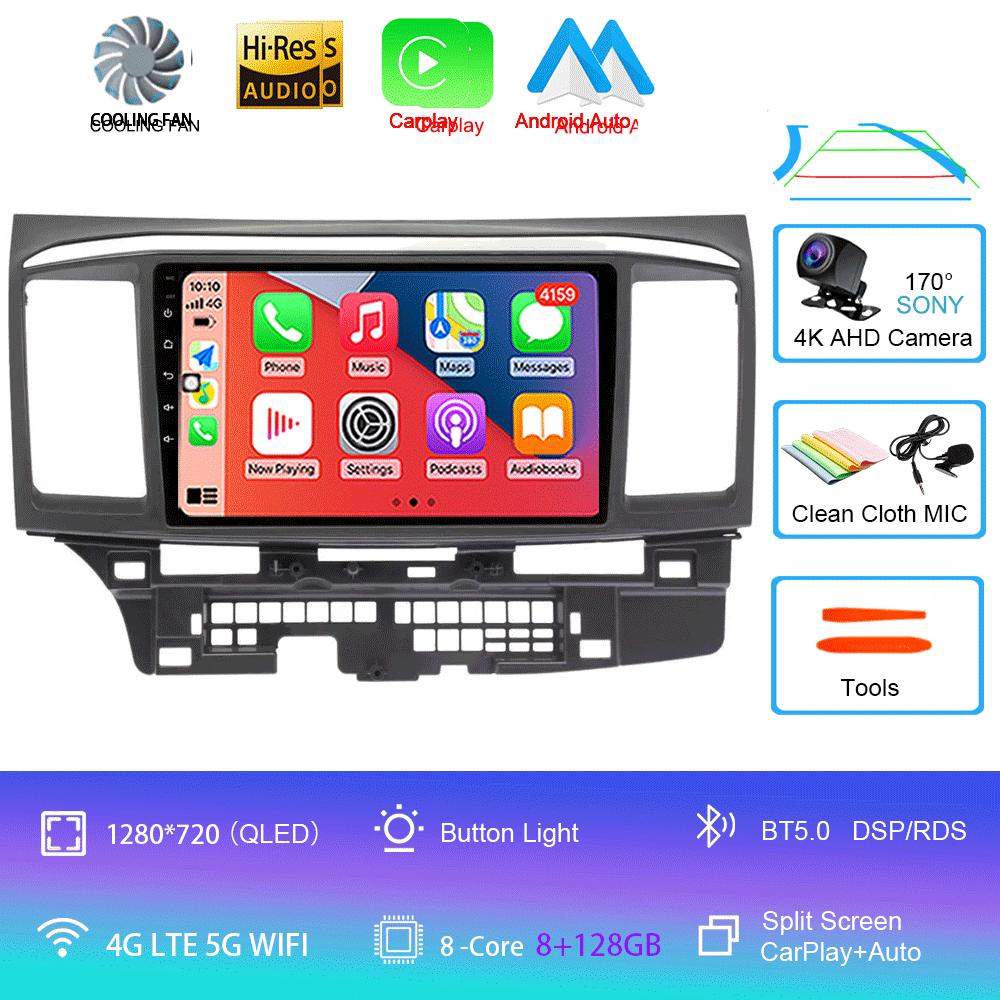 Android 14 video Player For MITSUBISHI LANCER 9 10 X 2008 - 2016 9Inch Car Radio Stereo Audio GPS Carplay Auto Screen