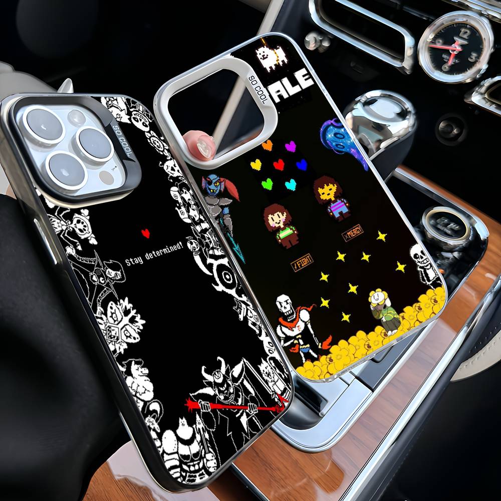 U-Undertale Phone Case For IPhone 17 16 15 14 13 12 11 Pro Max Plus Color Silver Cover