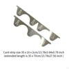 Stainless Steel Kitchen Counter Gap Filler for Stovetop And Connection