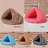 New Pet Cat Dog House Sleeping Bed  Kennel Puppy Cave Super Soft Mat Pad Warm