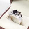 Black Onyx Oval Cut Gemstone With 925 Sterling Silver Ring For Men's #A827 JL375666927189