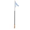 Cat Teaser Wand Retractable Interactive Cat Feather Toy with Bell for Cat KittenBlue