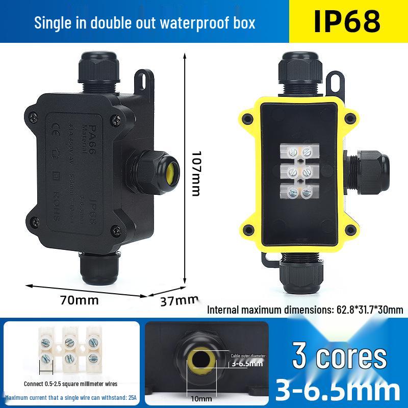 IP68 Waterproof Outdoor Junction Box with Terminals for Street Lights
