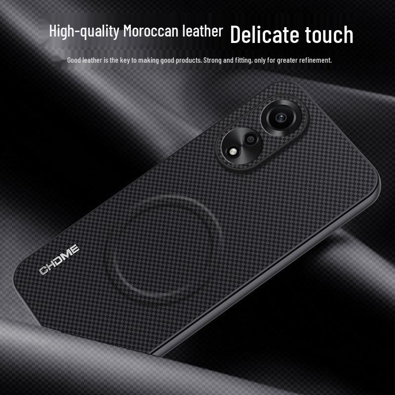 OPPO A78 Protective Case: Full Coverage, Anti-Drop, High-End Design with Magnetic Buckle and Textured Finish.