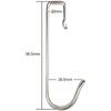 5Pcs Square Hooks, Stainless Steel Universal Hook, Utility Metal Hooks, Small Hanger for Home Kitchen Bathroom Bedroom Garden Office Hanging Pan Cup