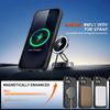 For iPhone 16 Plus Case Compatible with MagSafe Rotating Ring Kickstand PC + TPU Shockproof Phone Cover