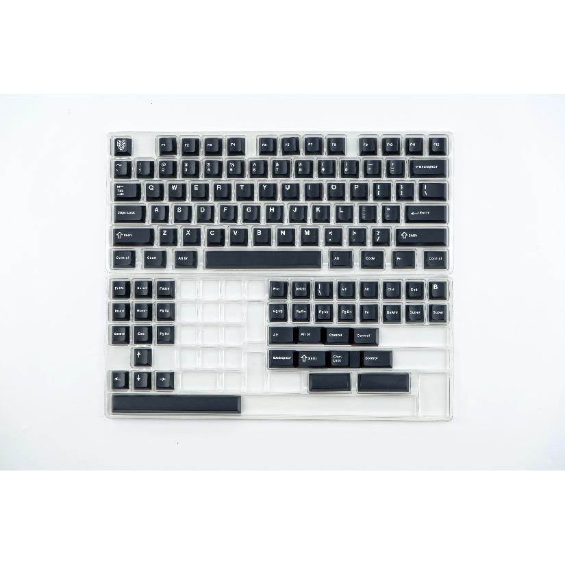 GMK WOB/wOB Keycaps Double Shot 114 Keys PBT Cherry Profile Alice Layout White Black Keycaps For Mechanical Keyboards 7u Keys