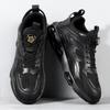 Black air cushion sneakers men's autumn and winter velvet new ultra-light sports dad shoes men's running shoes