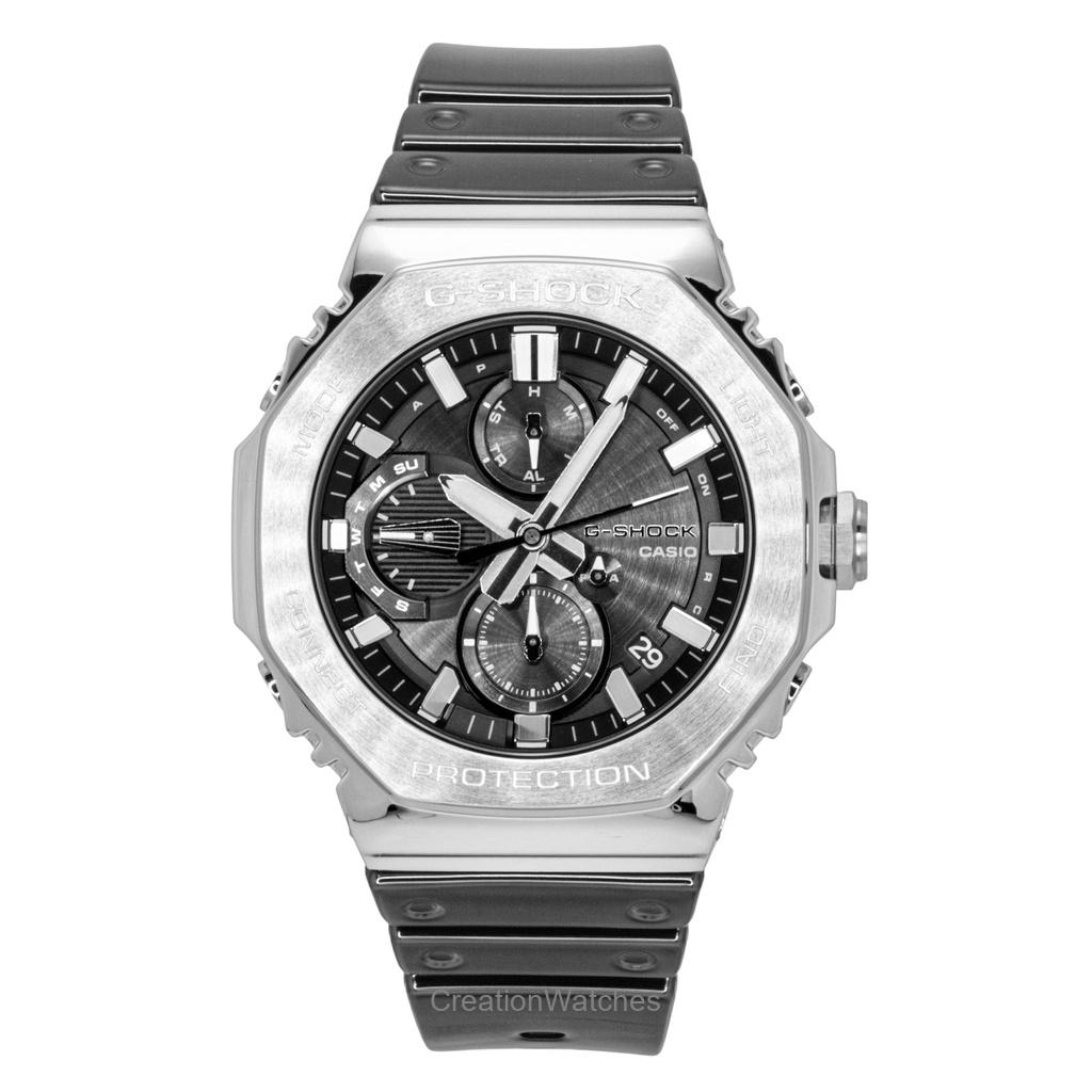 

Casio G-Shock Full Metal Smartphone Link Silicone Strap Analog Black Dial Solar GMC-B2100Y-1A 200M Men s Watch