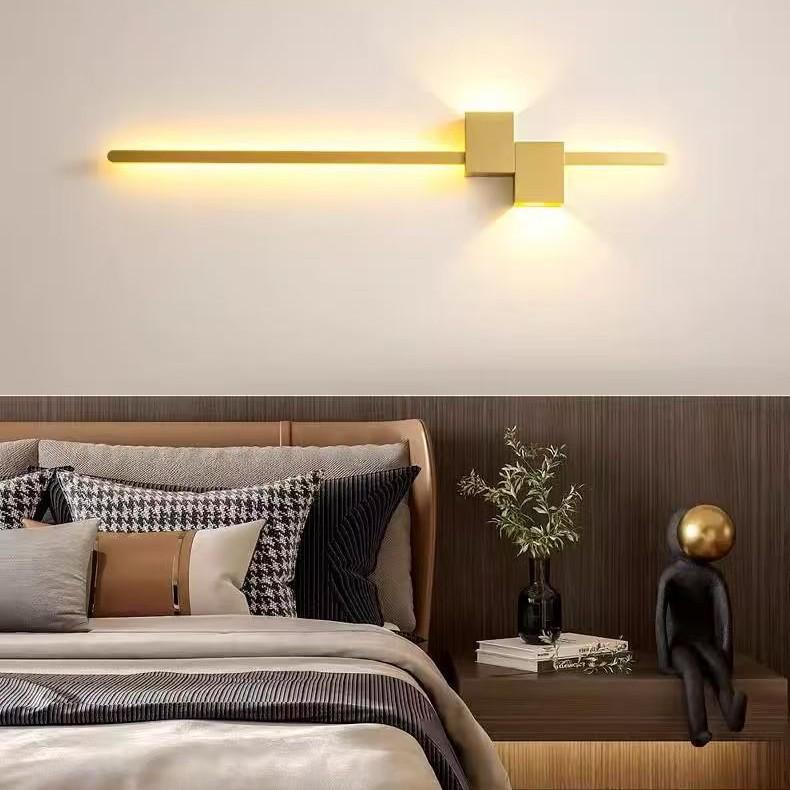 Nordic Line LED Wall Lamp for Hallway, Bedroom, Bedside, and Corridor Background.