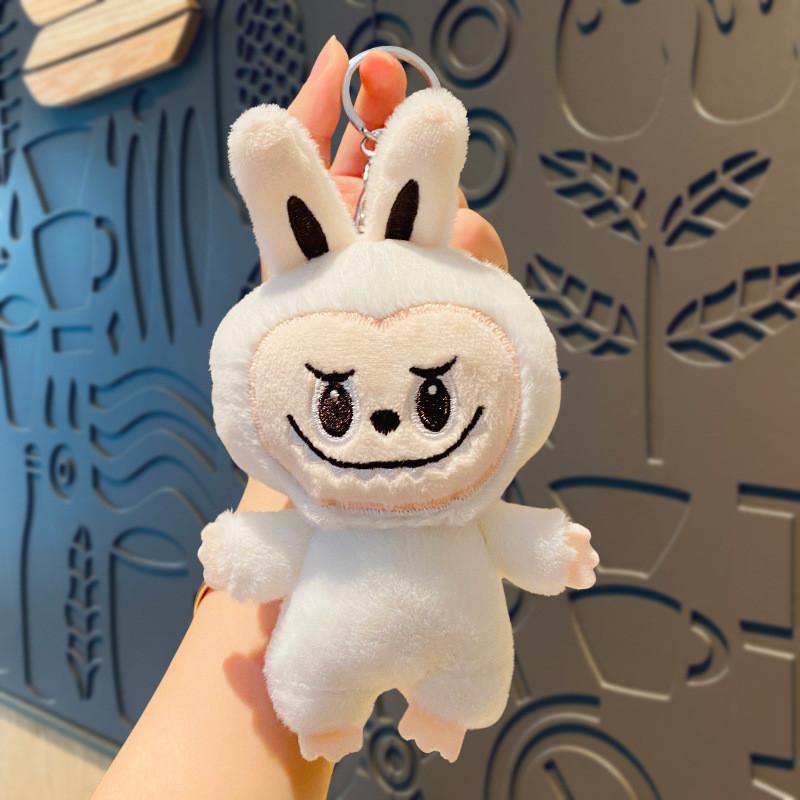 Adorable Plush Bubble Rabbit Keychain Cute Cartoon Key Ring For Students And Car Lovers