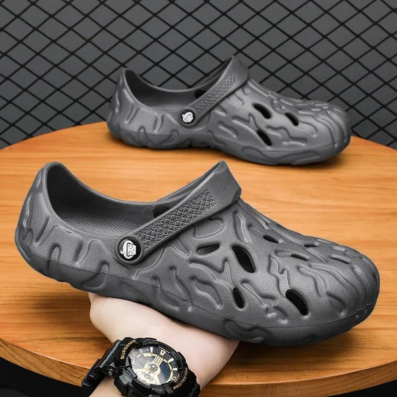 Fashion Summer Men's Sandals New Men Clogs Camo Beach Slippers Men Outdoor Casual Shoes Men Sandals Male Flip Flops Water Shoes Big Size