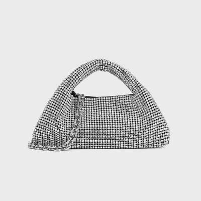 Women's Rhinestone Chain Handbag - 2025 Spring Fashion Cross-Border Diamond Bag