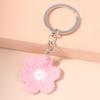 Cute Hand knitted Rainbow Tassels Keychain Women Girls Keyring for Car Key Holder Handbag Pendant DIY key Chain Jewelry Gifts