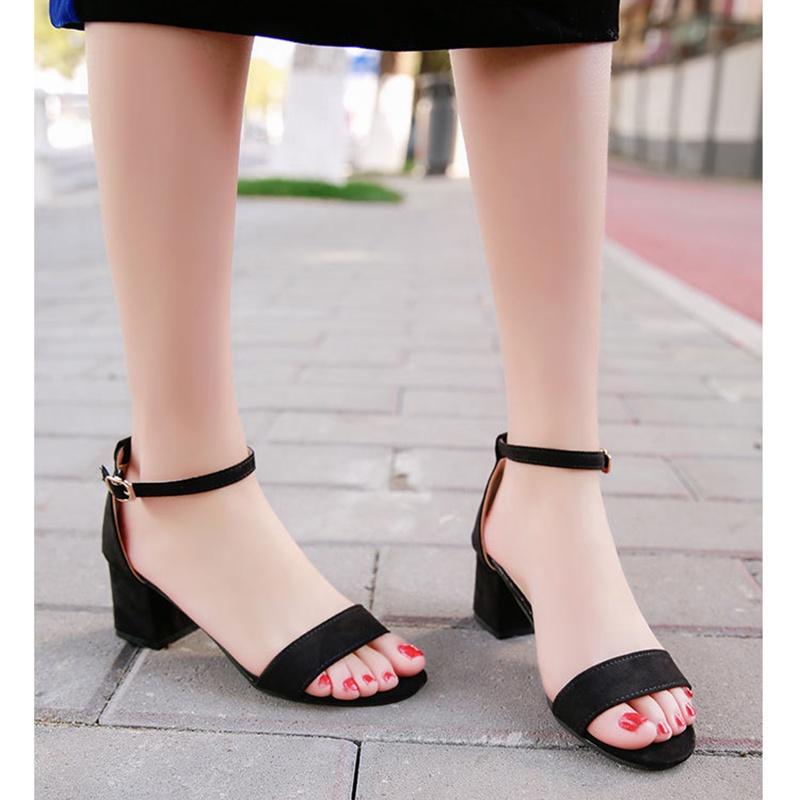 Premium Quality New Summer Women Sandals Open Toe Flip Flops Thick Heel Korean Style Gladiator For Effortless Style