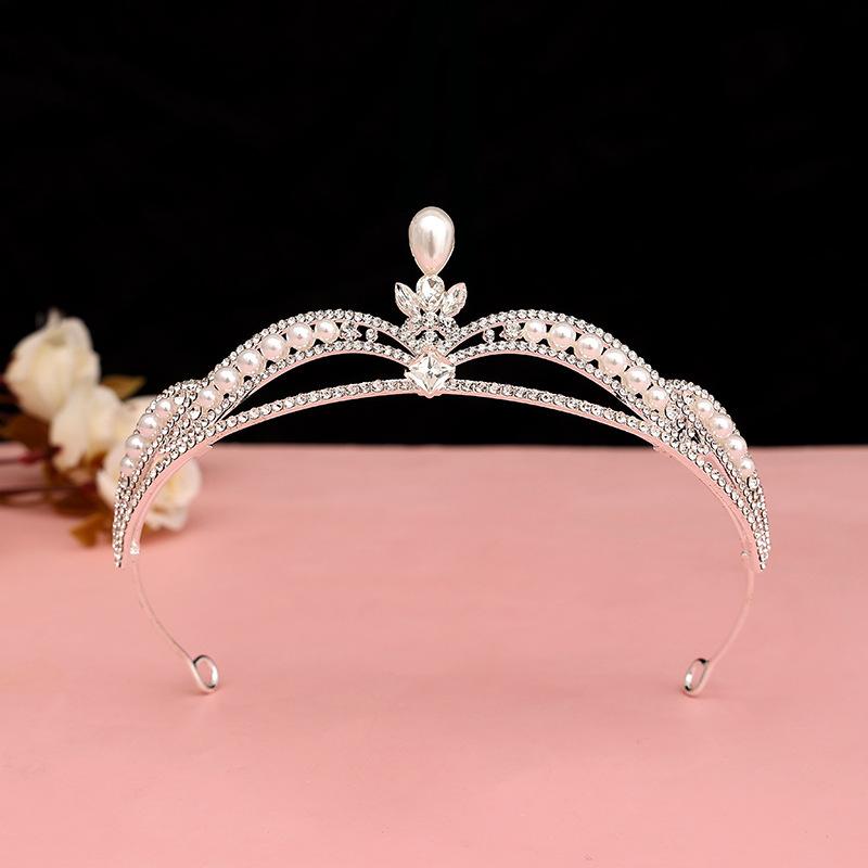 Children's Crown Hair Accessories  Cute Princesses Girls  Water Diamond King Crown Hair Bands Birthday Gifts for Girls Baby Headbands and Headwear