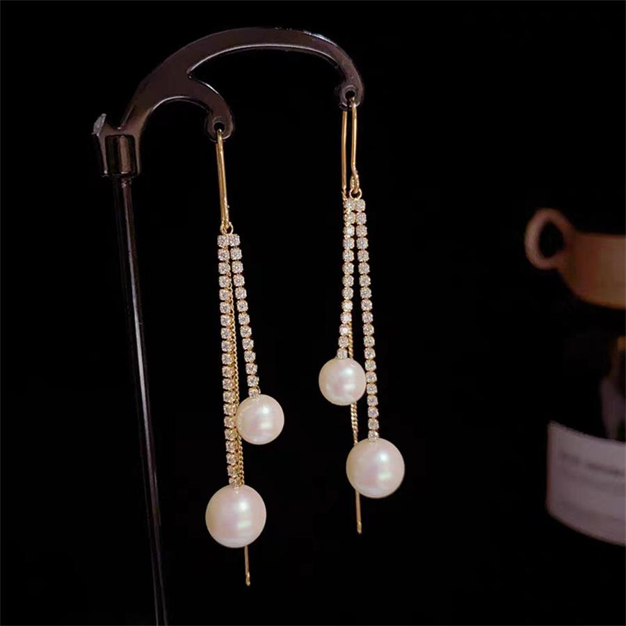 Student Pearl Diamond Earrings Suitable for Party Gifts Earrings